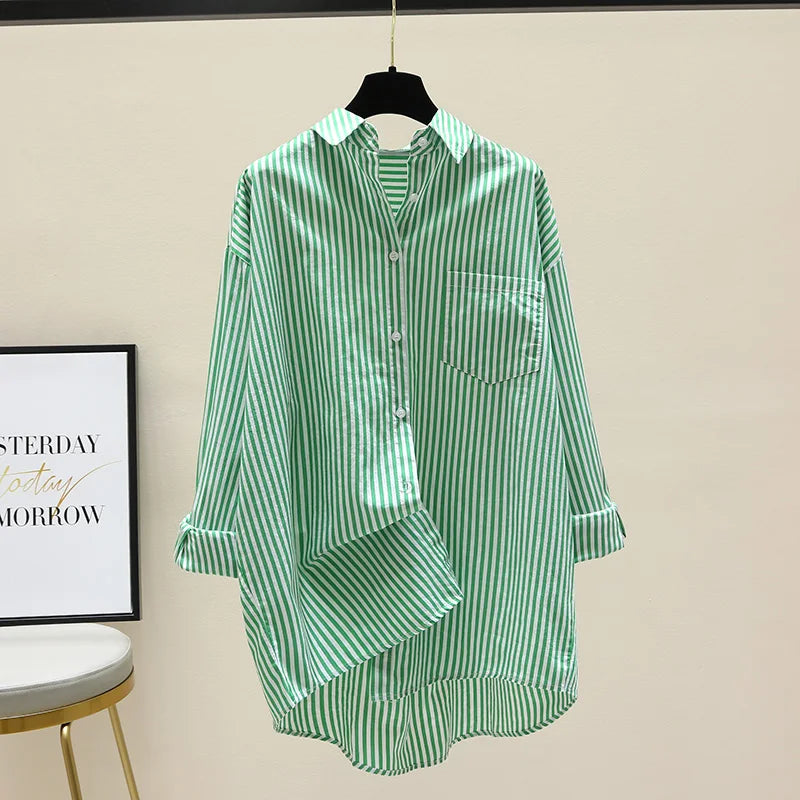 Women's Striped Loose Fit Blouse