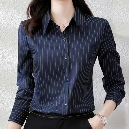 Women’s Striped Chiffon Blouse