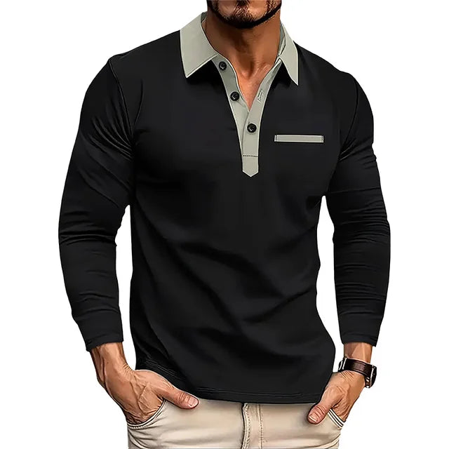 Long-Sleeve Polo Shirt