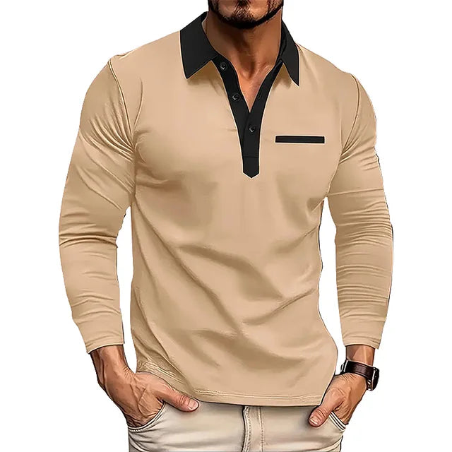 Long-Sleeve Polo Shirt