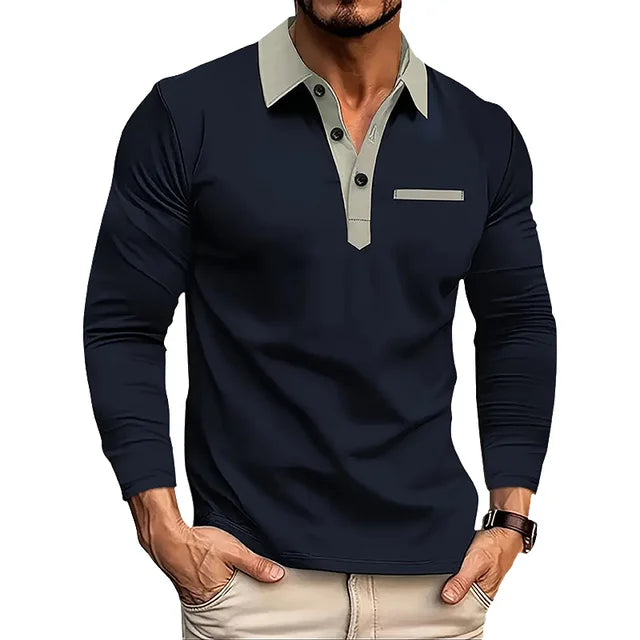 Long-Sleeve Polo Shirt