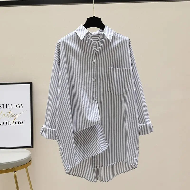 Women's Striped Loose Fit Blouse