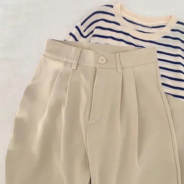 High Waist Women's Suit Pants