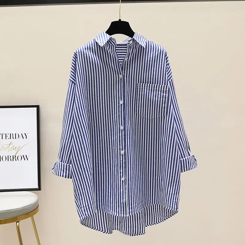 Women's Striped Loose Fit Blouse
