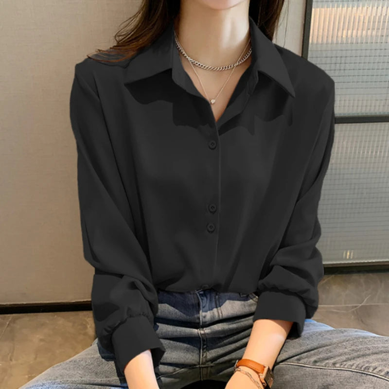 Women’s Chiffon Long Sleeve Blouse