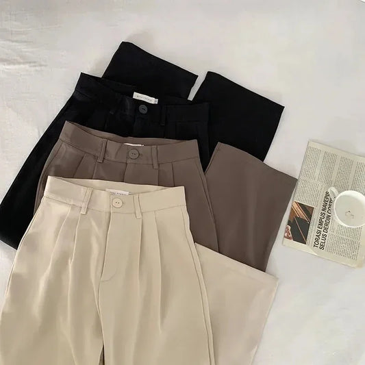 High Waist Women's Suit Pants
