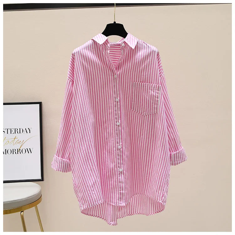 Women's Striped Loose Fit Blouse
