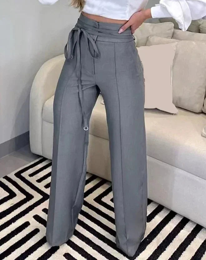 Women's Pants Straight Leg High Waist Office pants