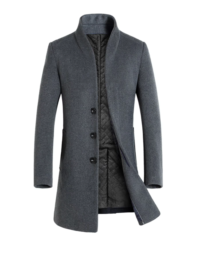 Wool Trench Overcoat