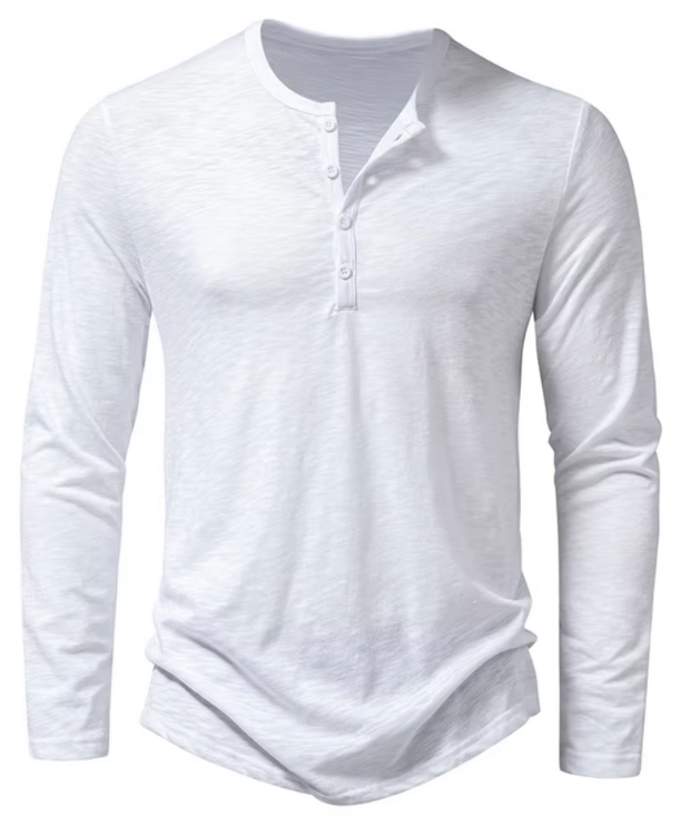 Long Sleeve Half Button Shirt