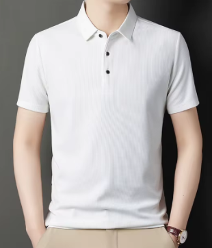 Short Sleeved Lapel Polo Shirt