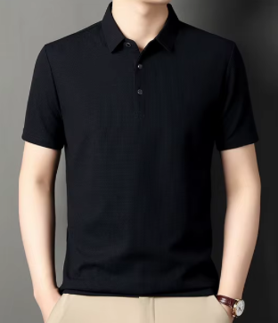 Short Sleeved Lapel Polo Shirt