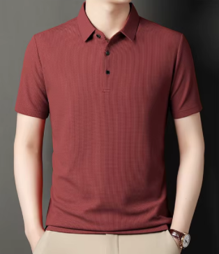 Short Sleeved Lapel Polo Shirt