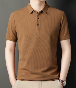 Short Sleeved Lapel Polo Shirt