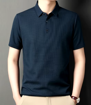 Short Sleeved Lapel Polo Shirt