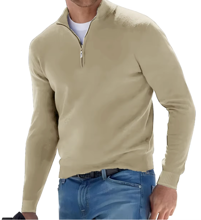 quarter-zip sweater