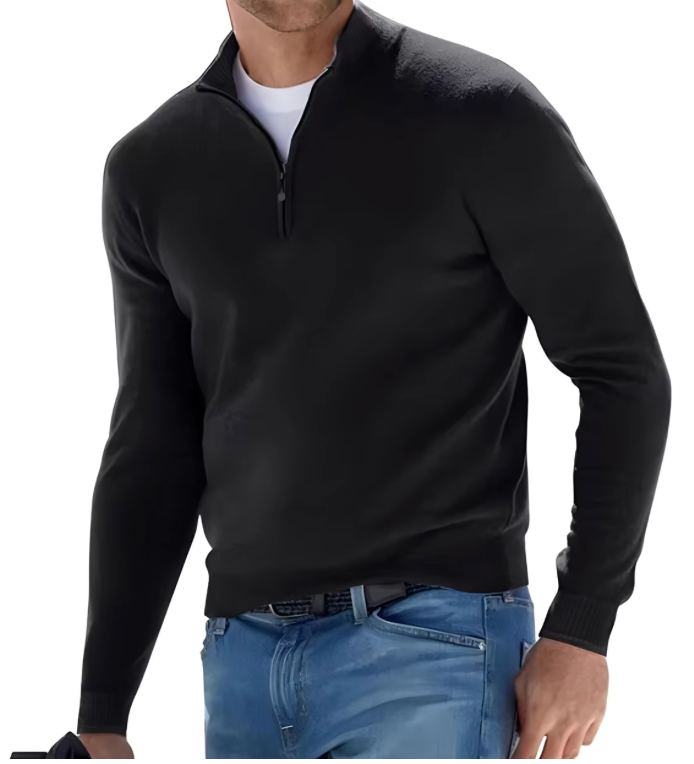 quarter-zip sweater