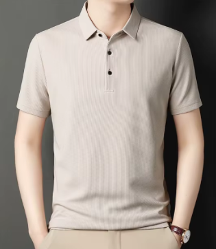 Short Sleeved Lapel Polo Shirt